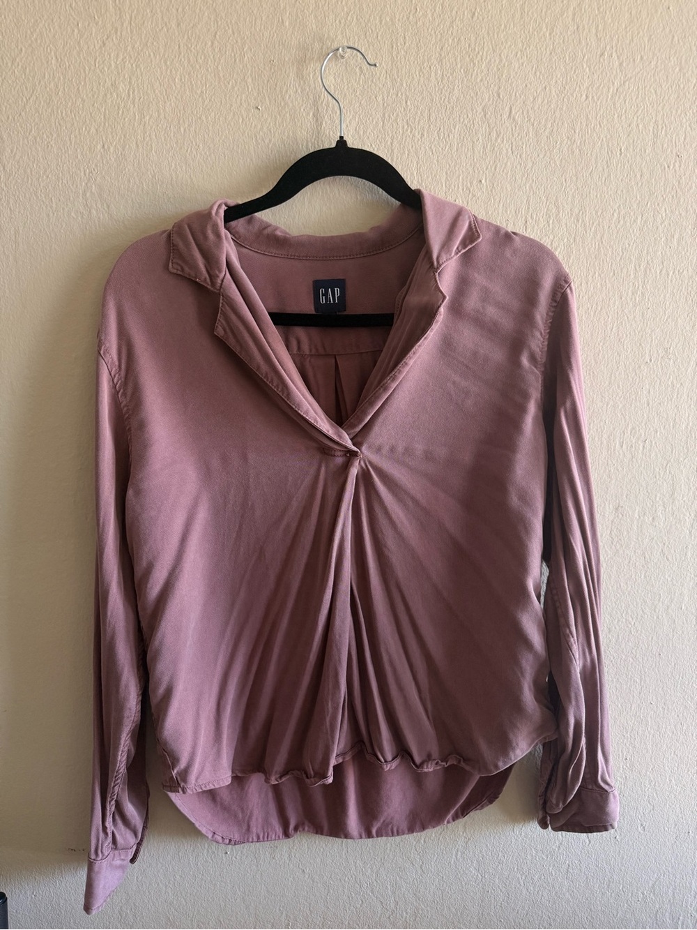 GAP Women's Mauve Long Sleeve Top